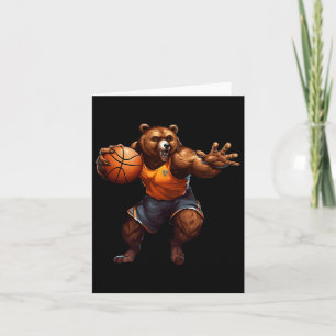 Basketball Bear  Card