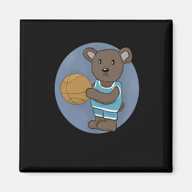 Basketball Bear  Magnet (Front)
