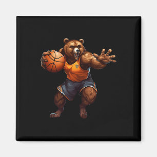 Basketball Bear Magnet