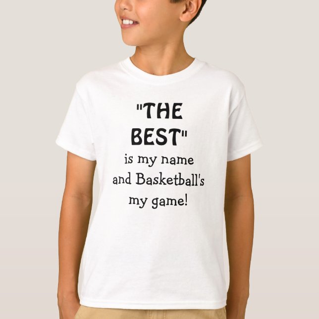 Basketball Best Sports Funny Quote T-Shirt (Front)