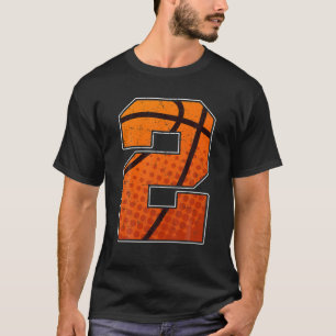 Basketball Birthday 2 For Two Year Old Boy Or Girl T-Shirt