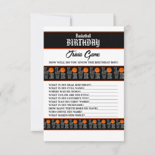Basketball Birthday Basketball Player Party Game