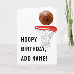 Basketball Birthday Card