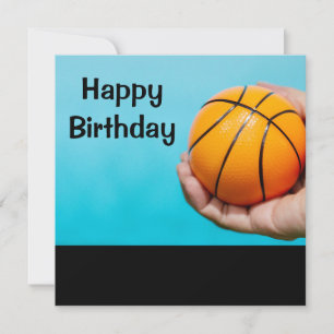 Basketball birthday card