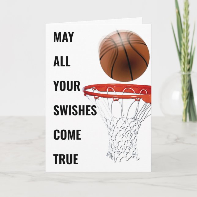 Basketball Birthday Funny Card (Front)