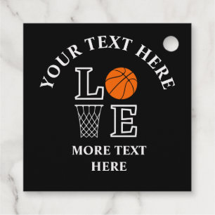 Basketball Birthday Gift, Basketball Girl Player Favour Tags
