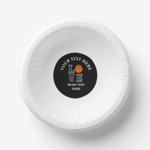 Basketball Birthday Gift, Basketball Girl Player Paper Plate