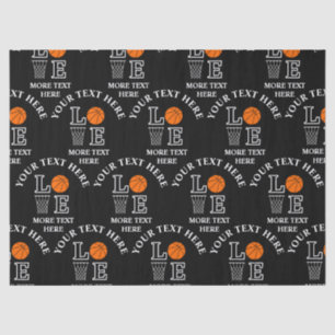 Basketball Birthday Gift, Basketball Girl Player Tissue Paper