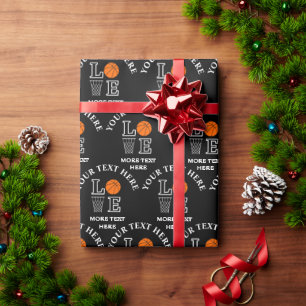 Basketball Birthday Gift, Basketball Girl Player Wrapping Paper