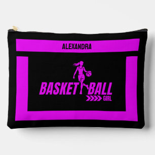 Basketball Birthday Gift, Basketball Player Girl,  Accessory Pouch