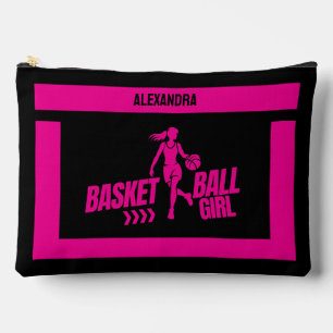 Basketball Birthday Gift, Basketball Player Girl,  Accessory Pouch