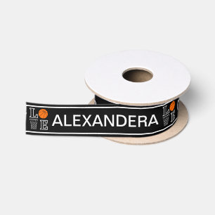 Basketball Birthday Gift, Basketball Player Satin Ribbon