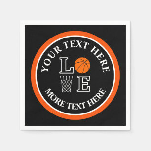 Basketball Birthday Gift, Basketball Team Player Napkin