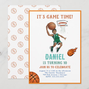 Basketball Birthday Invitation