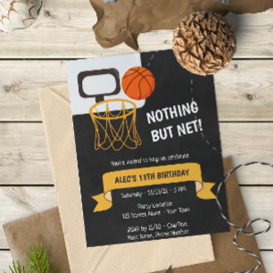 Basketball Birthday Invitation