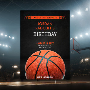 Basketball Birthday Invitation