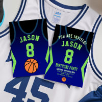 Basketball Birthday Invitation 