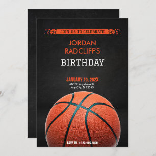 Basketball Birthday Invitation