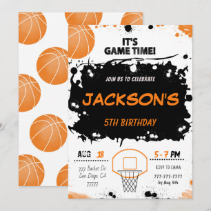 basketball Birthday Invitation