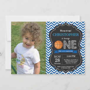 Basketball Birthday Invitation 1st Birthday Party