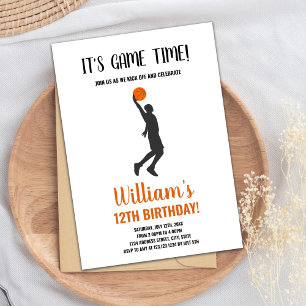 Basketball Birthday Invitation,Basketball Invitati Invitation