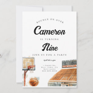 Basketball Birthday Invitation for Boys