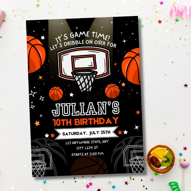 Basketball Birthday Invitation, Sports Birthday  Invitation (Creator Uploaded)