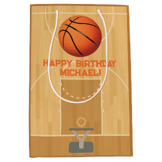 Basketball Birthday Medium Gift Bag