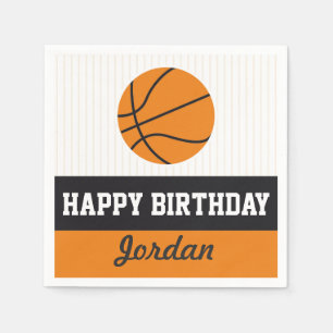 Basketball Birthday Paper Napkins