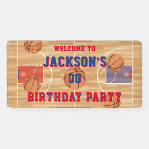 Basketball Birthday Party Banner