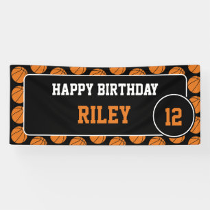 Basketball Birthday Party Banner