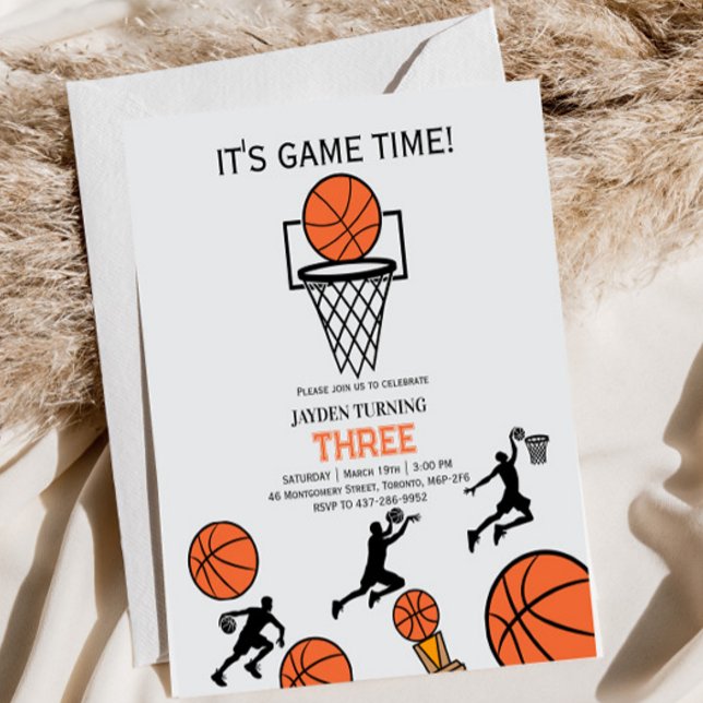 Basketball Birthday Party Invitation (Creator Uploaded)