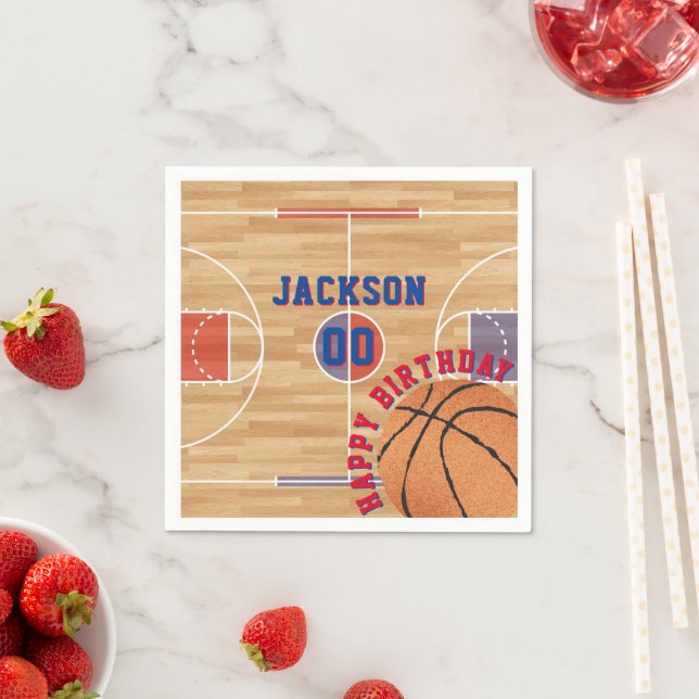 Basketball Birthday Party Napkin (Insitu)