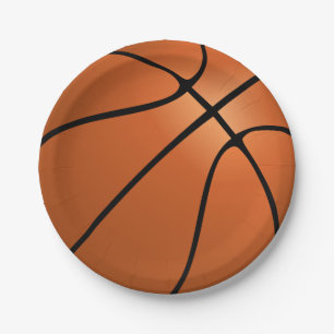 Basketball Birthday Party  Paper Plate