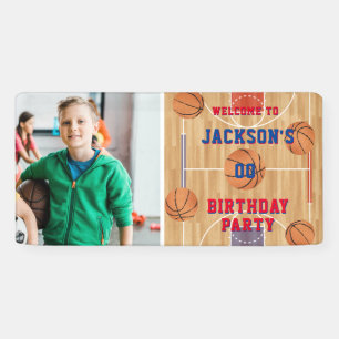 Basketball Birthday Party Photo Banner