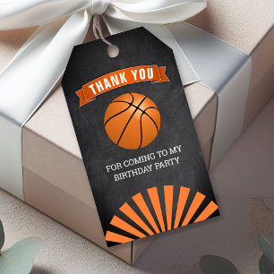 Basketball Birthday Party Thank You Gift Tags