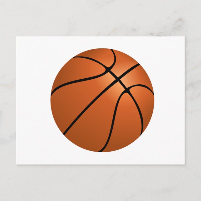 Basketball Birthday Party Theme Postcard (Front)
