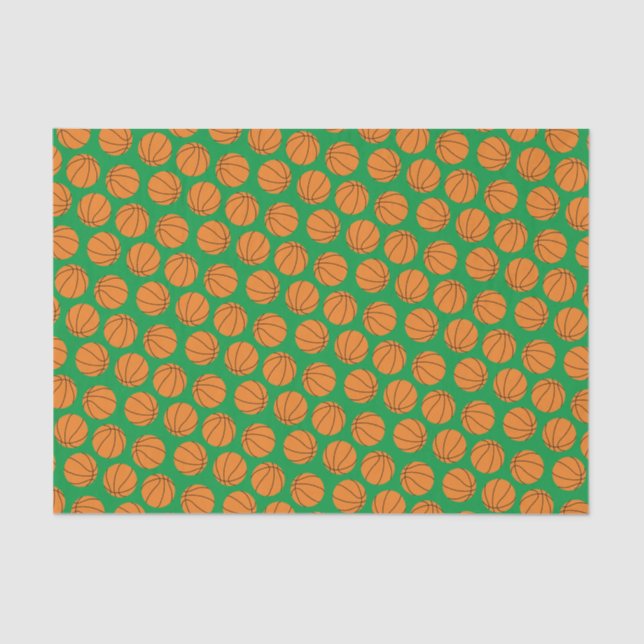 Basketball Birthday Party Tissue Paper (Front)