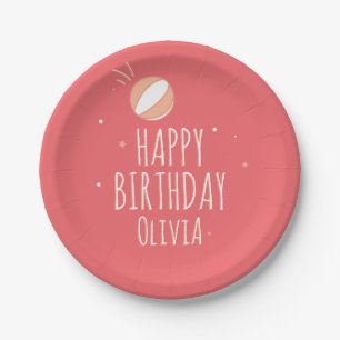 Basketball Birthday Personalised Party  Paper Plate
