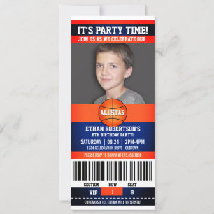 Basketball Birthday Photo Template