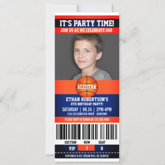 Basketball Birthday Photo Template