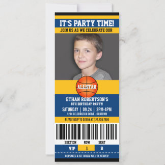 Basketball Birthday Photo Template