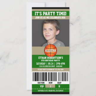 Basketball Birthday Photo Template