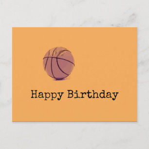 Basketball Birthday Postcard