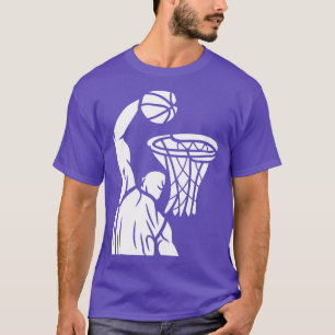 Basketball Black and White T-Shirt