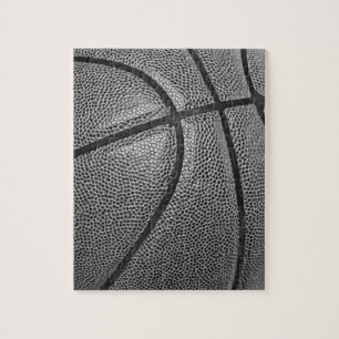 Basketball Black & White Jigsaw Puzzle