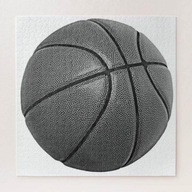 Basketball Black & White Jigsaw Puzzle (Vertical)