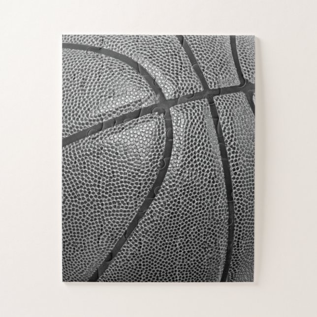Basketball Black & White Jigsaw Puzzle (Vertical)