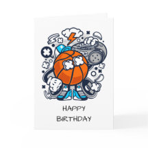 Basketball Boombox Cartoon Personalised | Sport