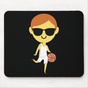 Basketball Boy Emoji 1  Mouse Mat